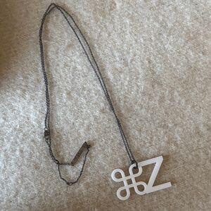 Alex and Chloe Acrylic Control-Z Nerdy Necklace